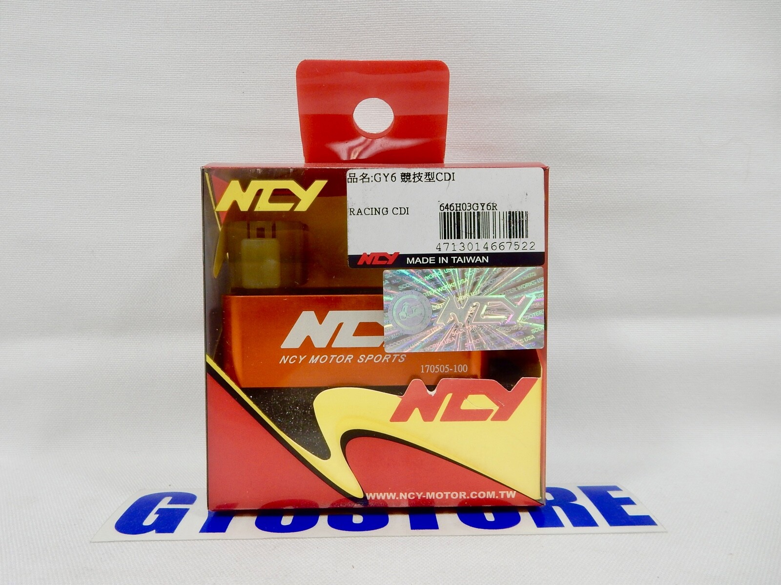 NCY PERFORMANCE CDI (AC, 6 PIN) FOR GY6 150cc & QMB139 50cc SCOOTERS