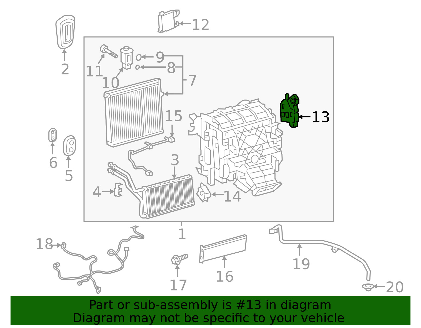 Genuine Toyota OEM HVAC Air Inlet Blend Door Actuator 87106-06360