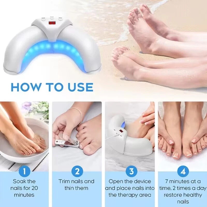 Nail Fungus Laser Nail Fungus Cleaning LED Light Device for Multiple Toenail US