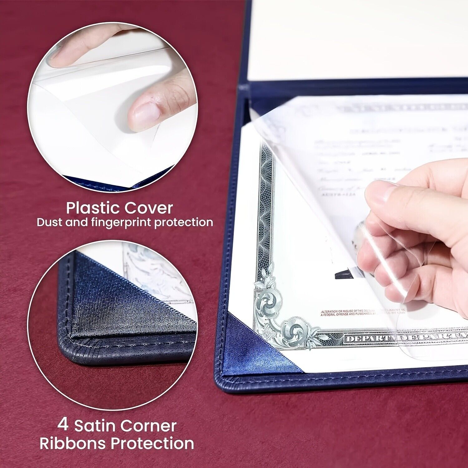 USA Citizenship Certificate Holder - US Citizenship Gifts - PU Naturalization