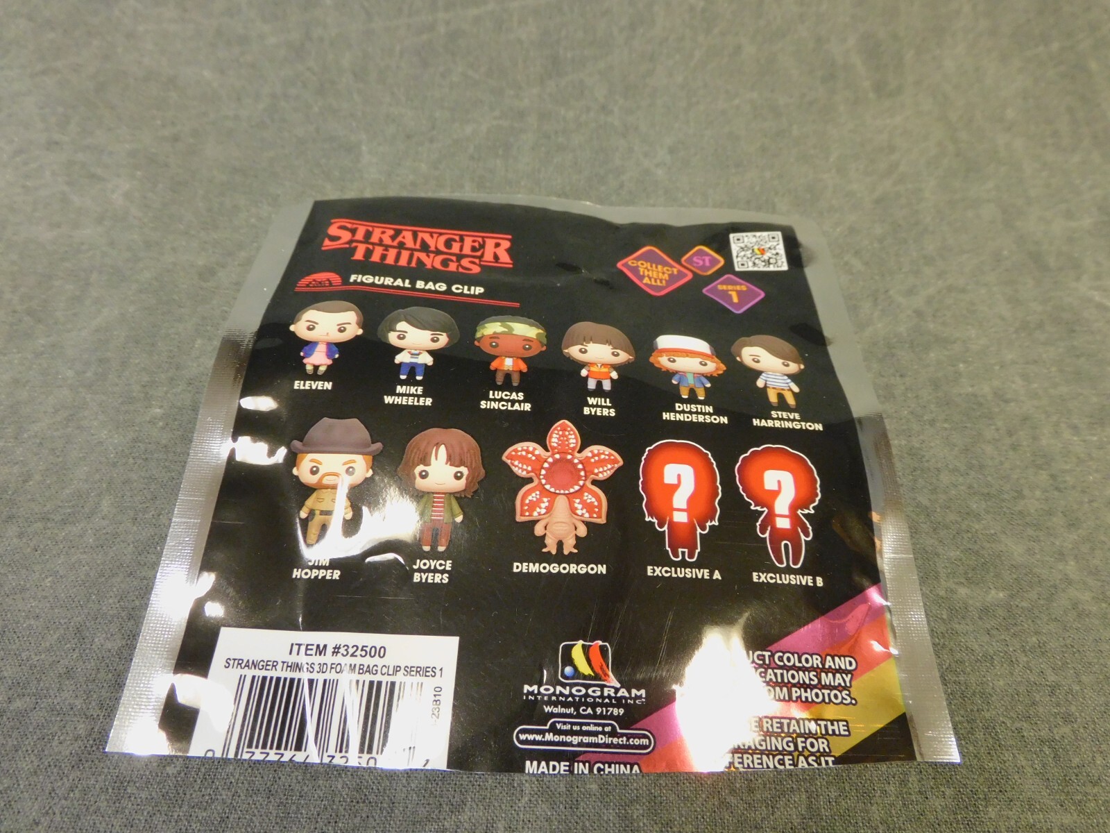 Stranger Things NEW * Mike Wheeler Clip * Series 1 Blind Bag Opened Monogram