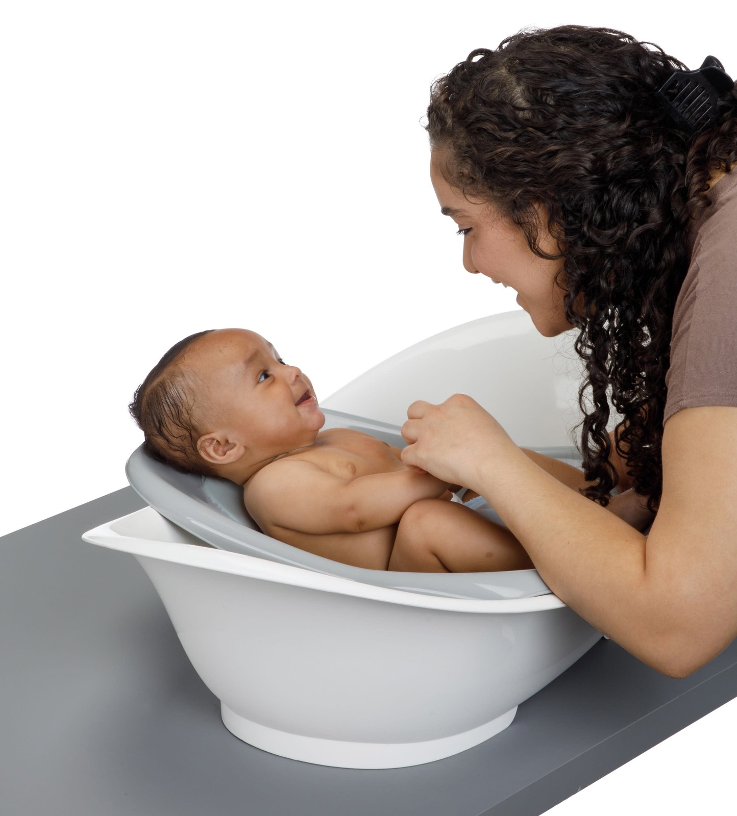 Safety 1st 3-in-1 Clean Fun Plastic Rigid Baby Bathtub, Harbor Mist