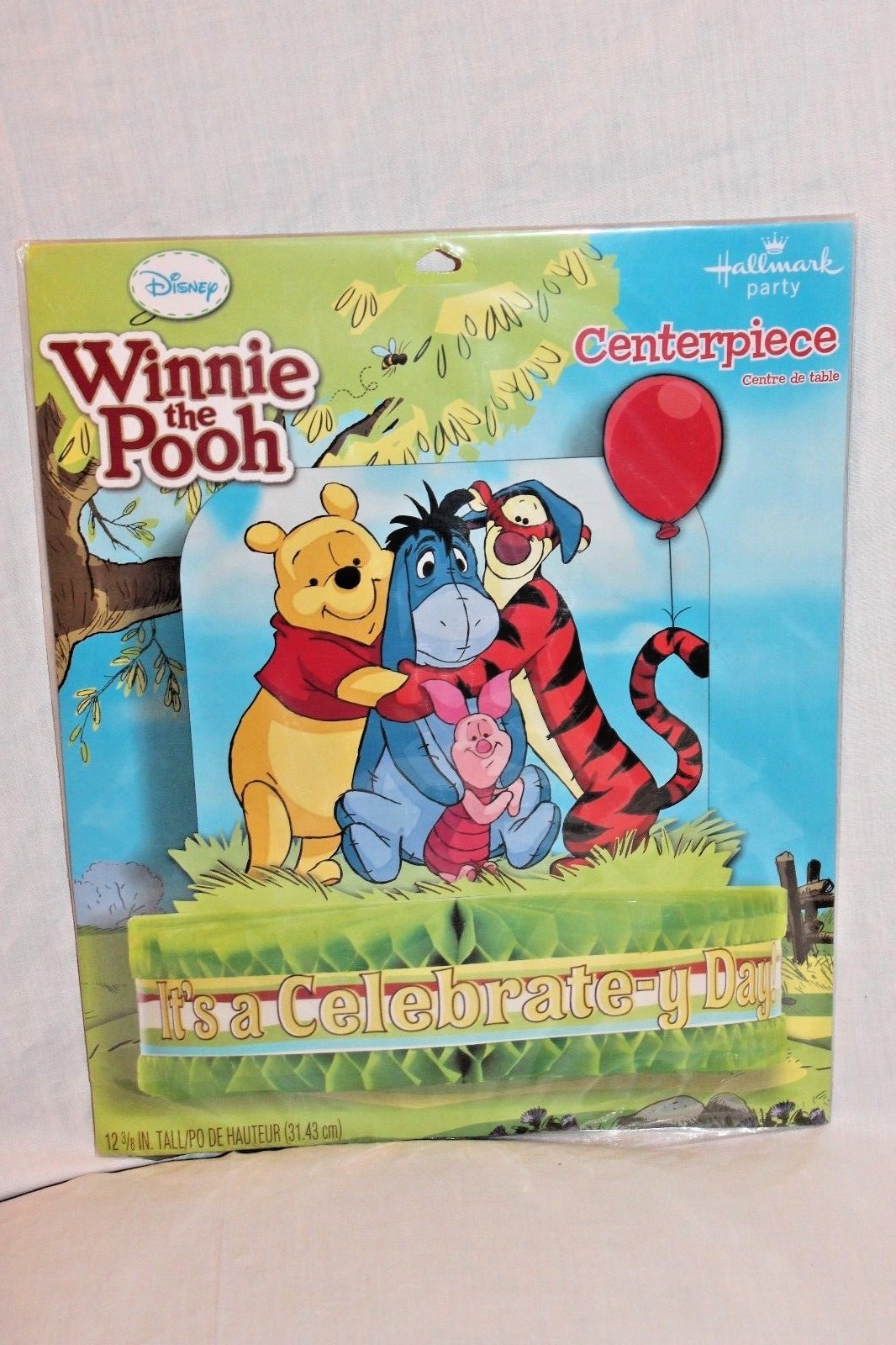 NEW IN PACKAGE  WINNIE THE POOH  CENTER PIECE 12-3/8" TALL  PARTY SUPPLIES