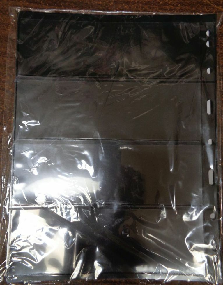 4S 4 Row VARIO BLACK Lighthouse Stock pages pack of 5 Dbl. sided NEW