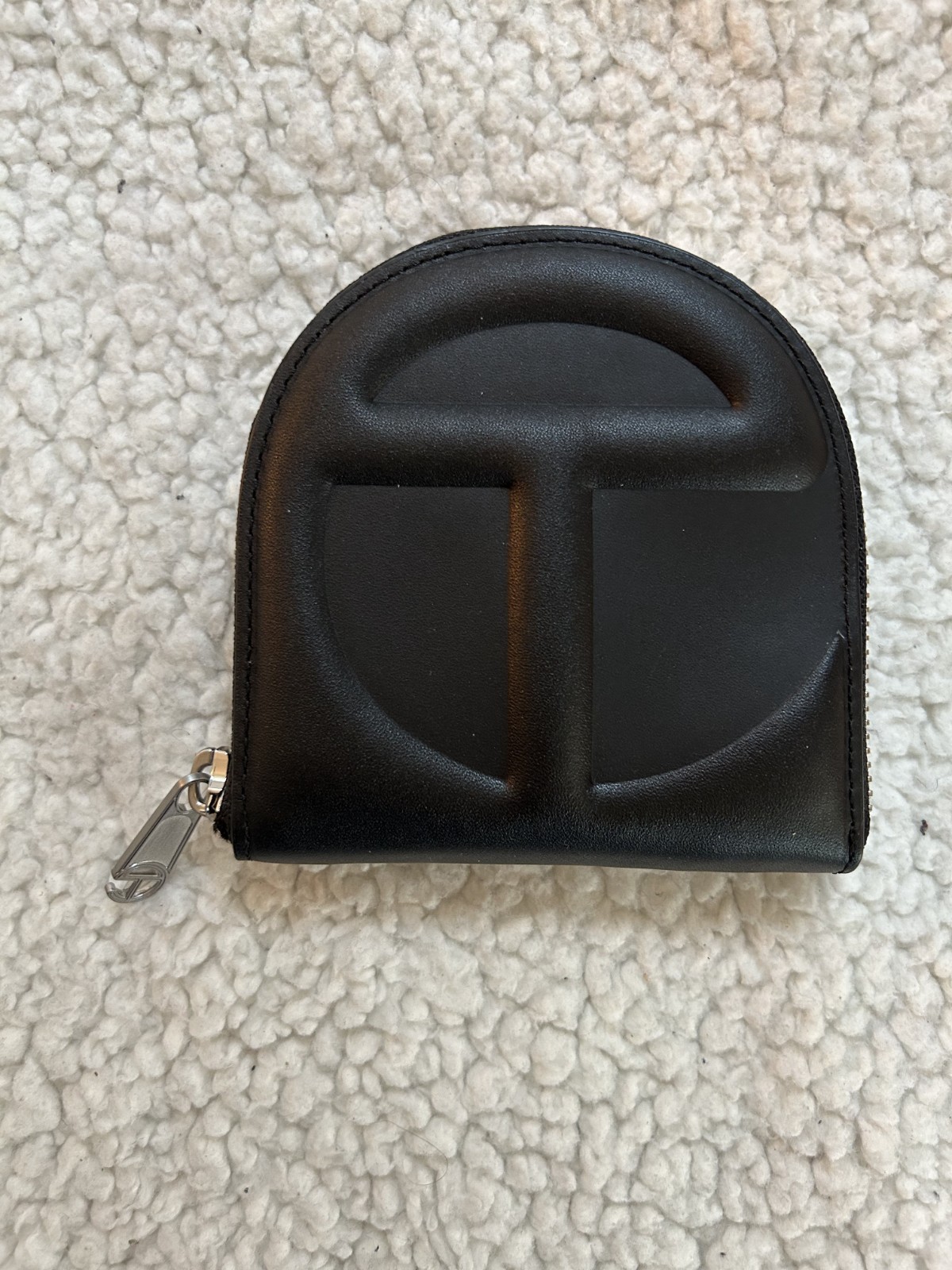 Telfar Black Zip-Around Logo Wallet NEW - Super cute and great design - Qty Disc