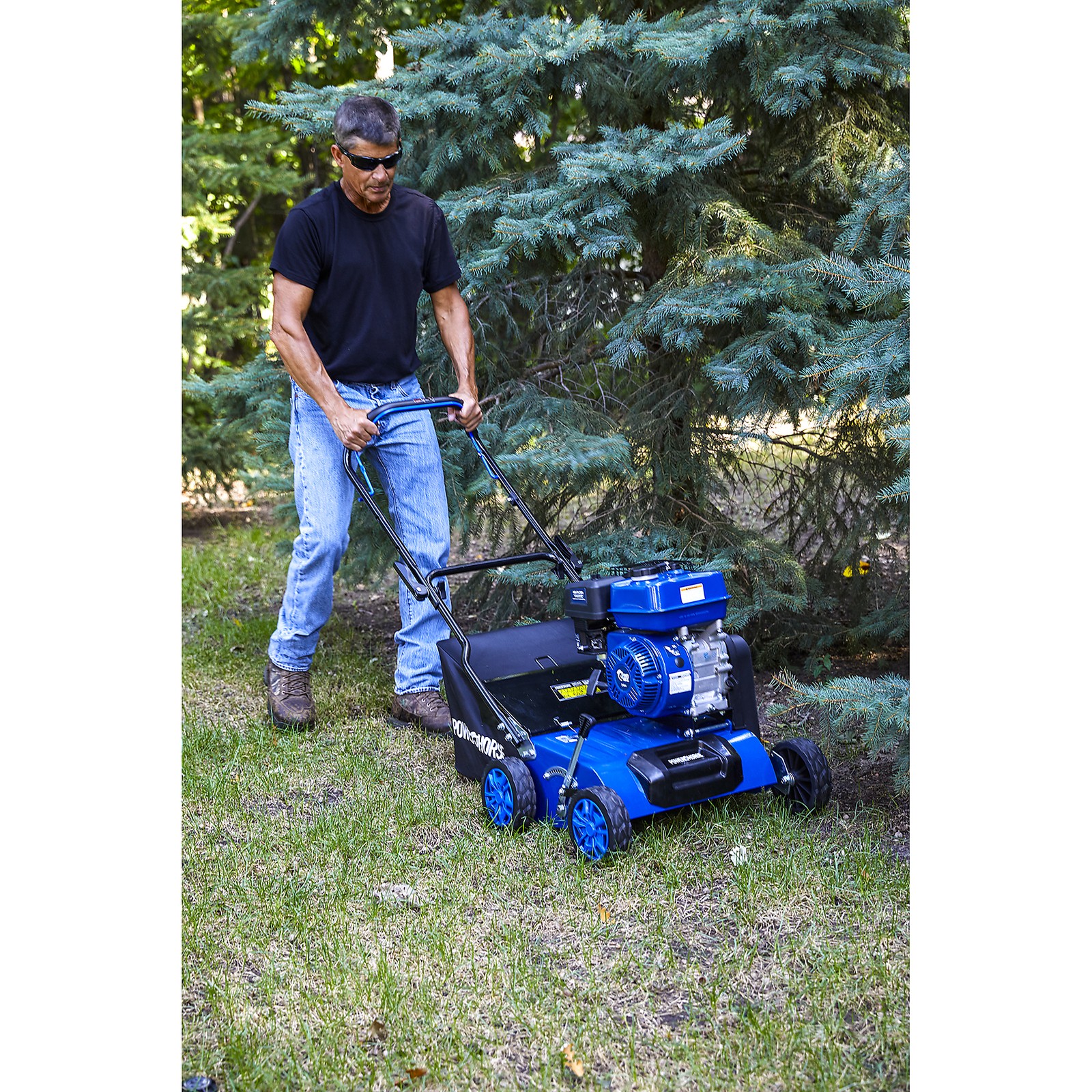 Powerhorse 2-in-1 Gas Dethatcher/Scarifier with 212cc Engine