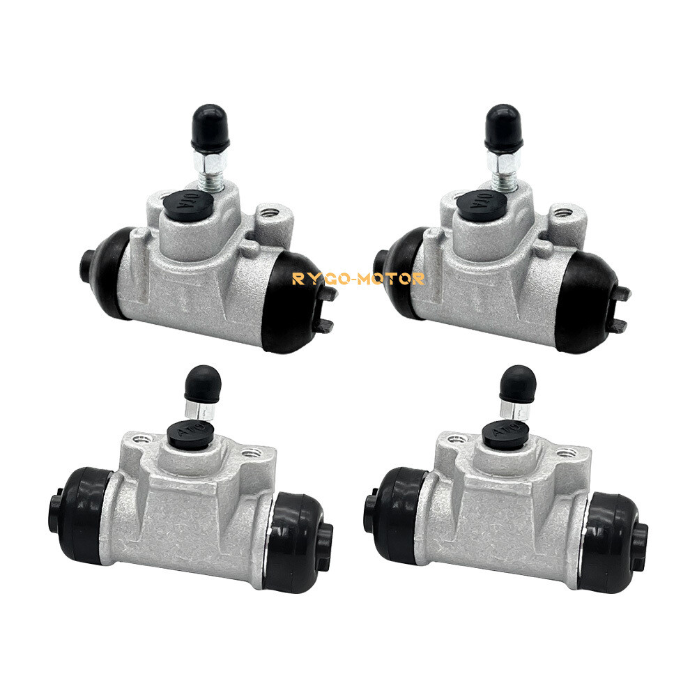 Front & Rear Brake Wheel Cylinders w/Shoes for Kawasaki KAF300 Mule 500 520 550