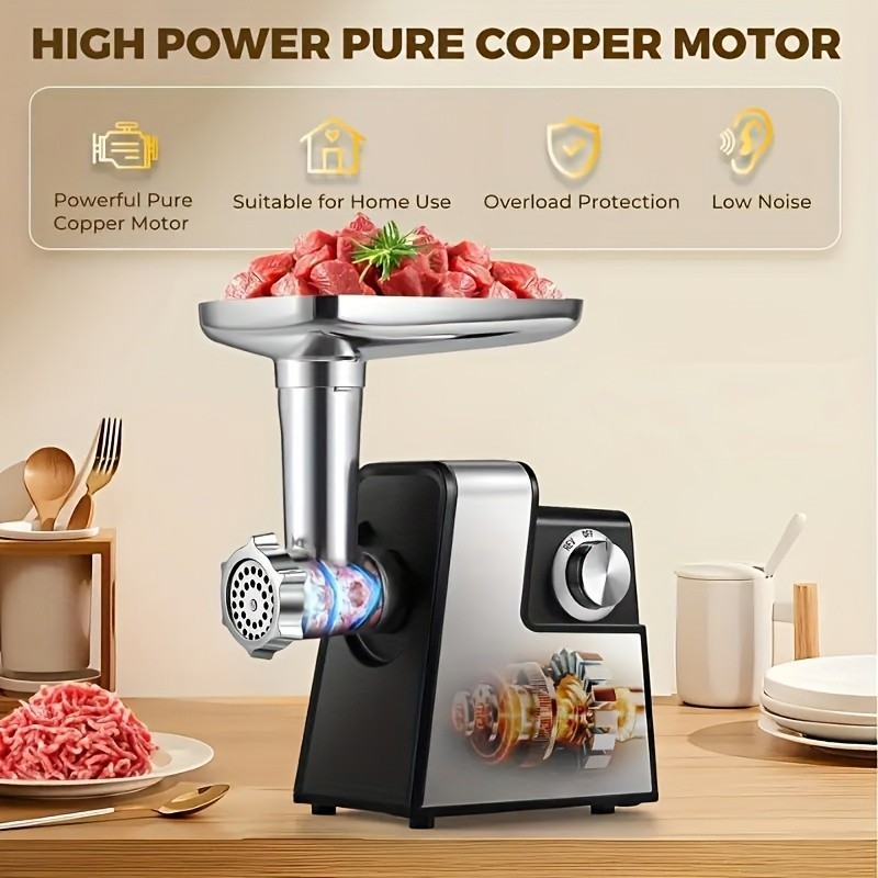 Heavy Duty 3000W Commercial Electric Meat Grinder Sausage Maker Mincer Stuffer
