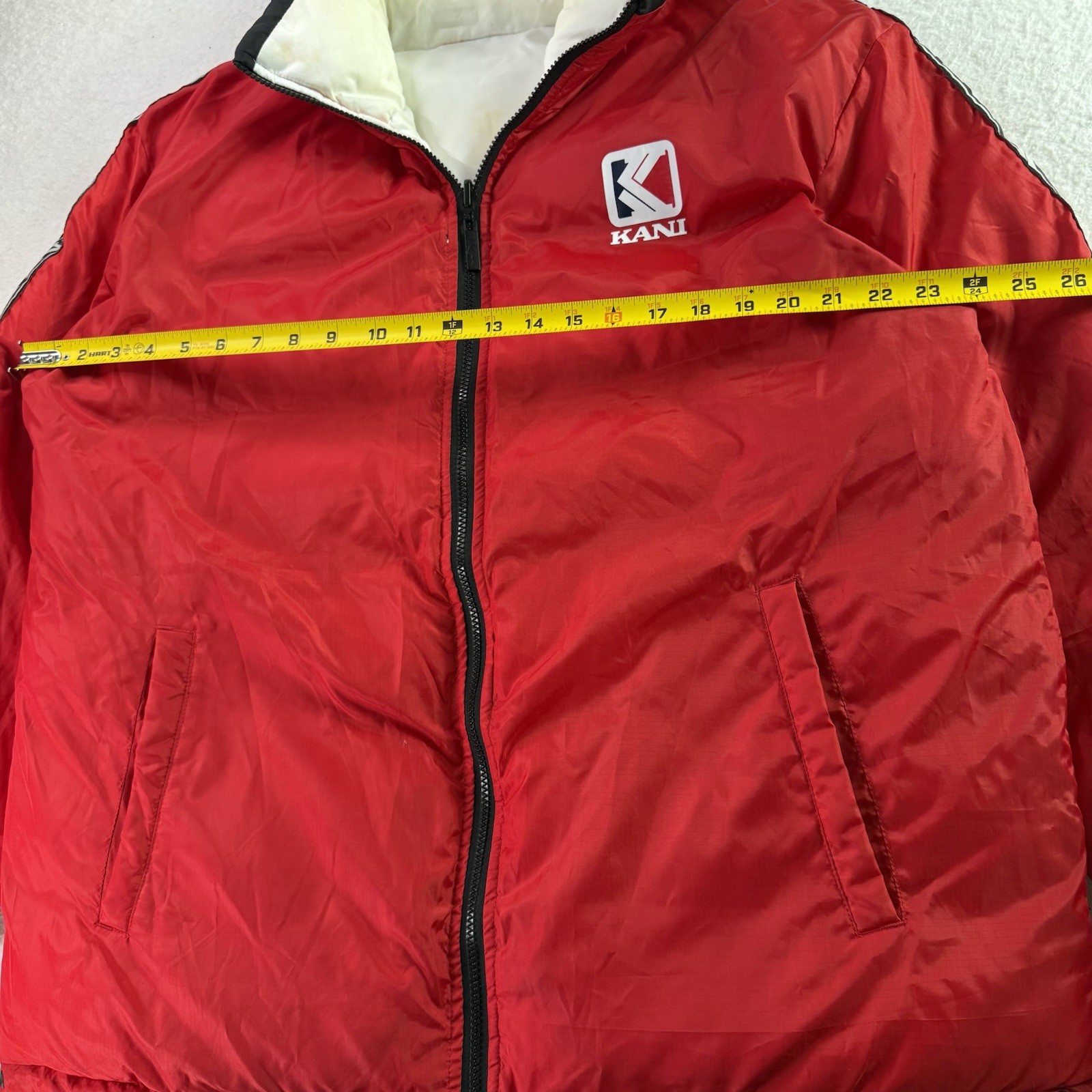 Vintage Karl Kani Sport Men's Reversible Puffer Jacket Size XL Tupac Hip Hop