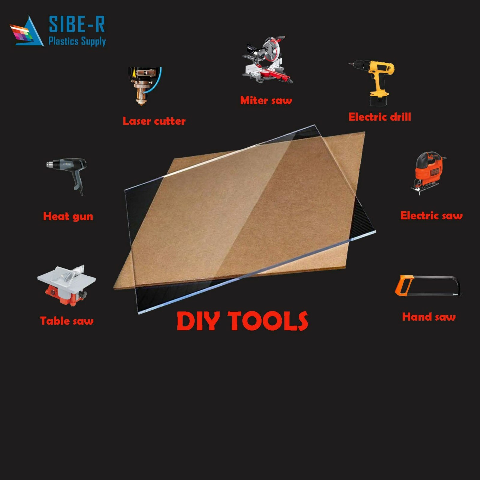 CLEAR ACRYLIC PLEXIGLASS 1/8" PLASTIC SHEET PICK YOUR SIZE ^