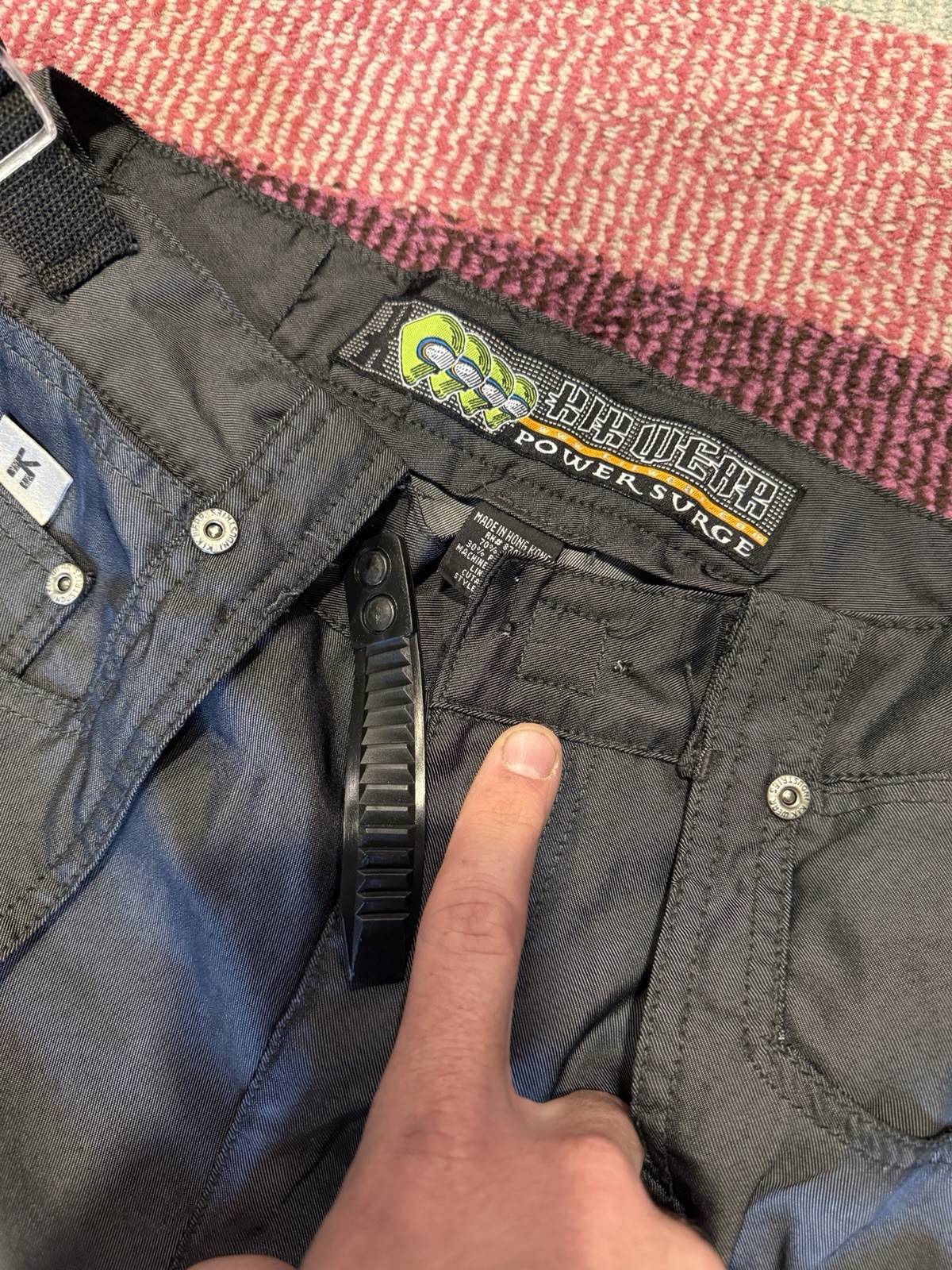 Vintage 1990s Kikwear Baggy Wide Leg Rave Parachute Industrial Goth Pants Jnco