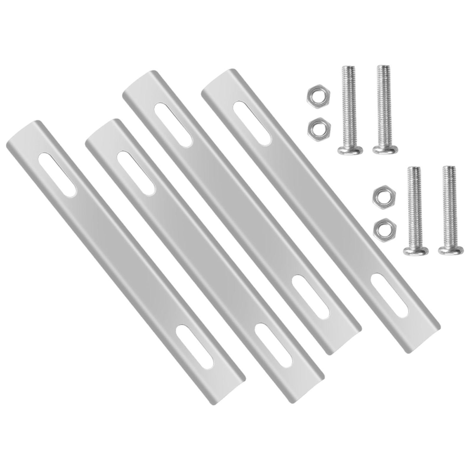 4x Bike Rear Basket Mount Fixing Plate Basket Mounting Hardware Portable