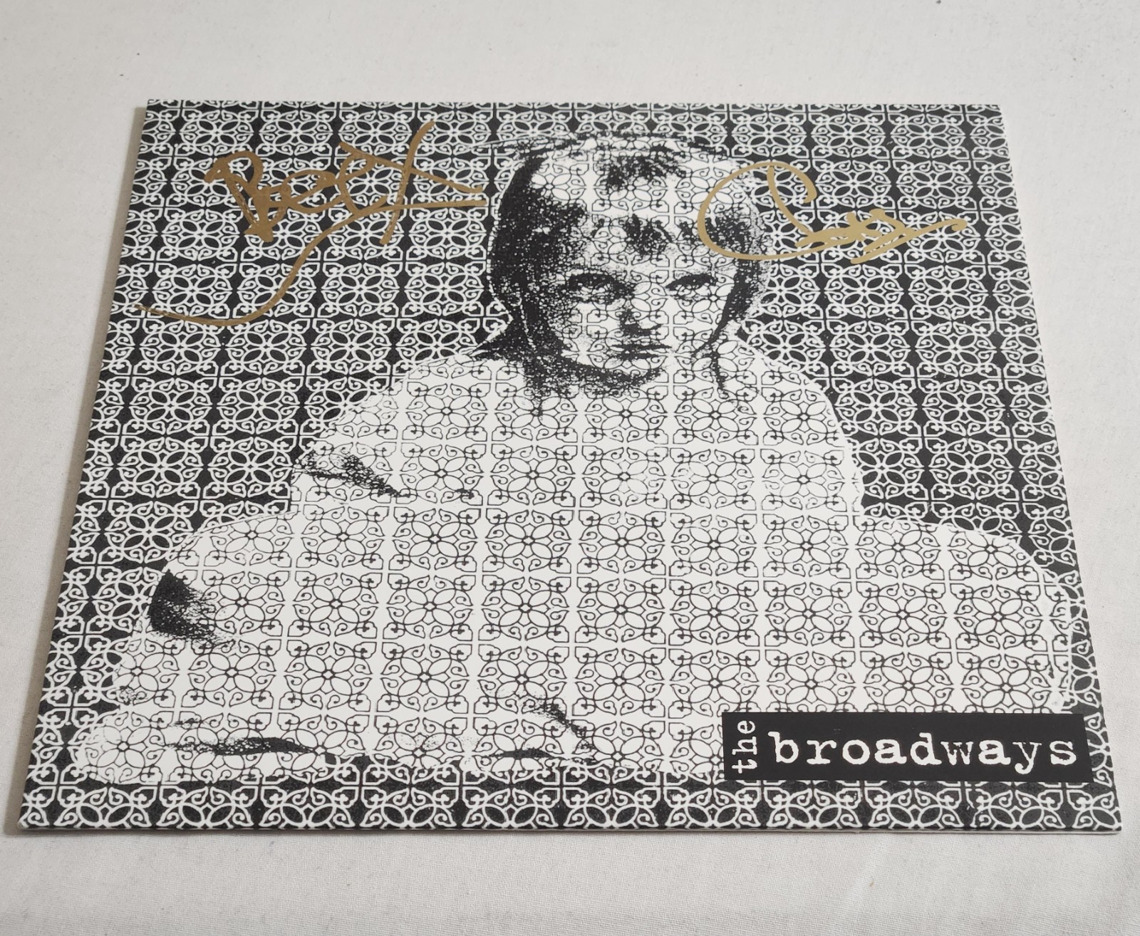 The Broadways Signed Broken Star Metallic Gold With Colored Swirls Vinyl LP