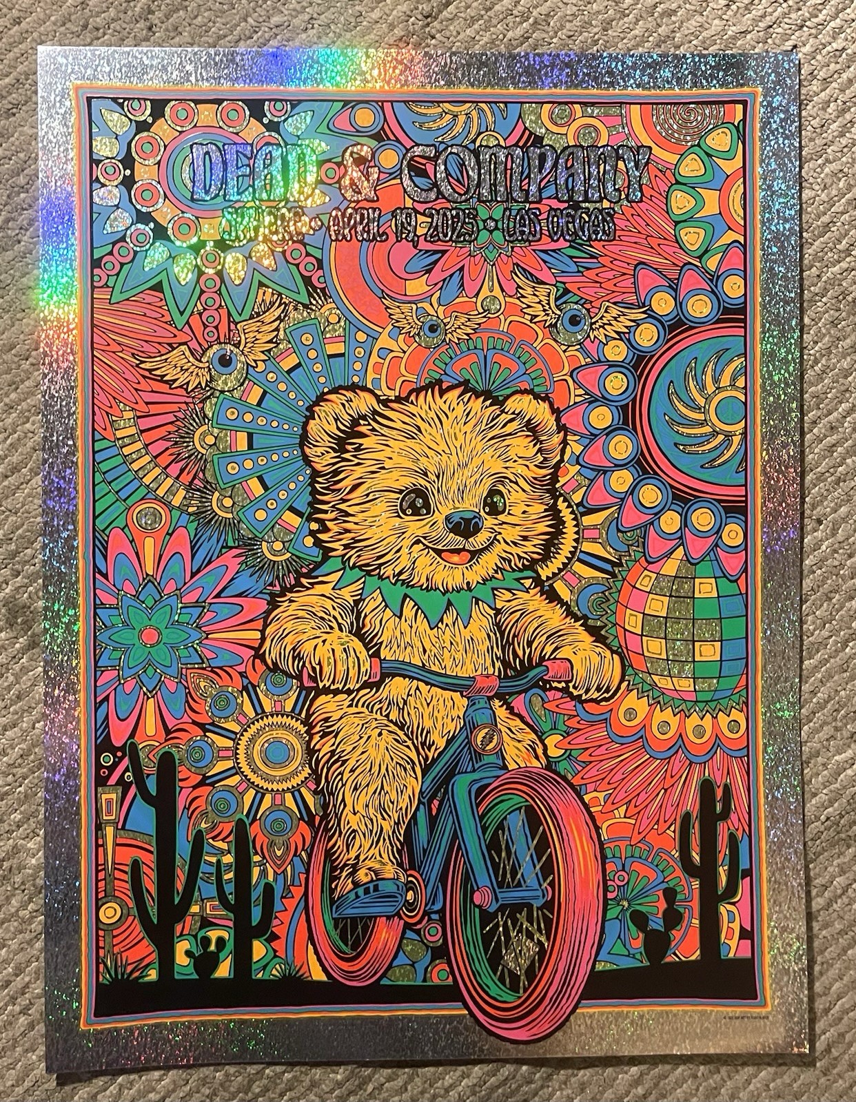 Dead And Company FOIL POSTER 4/19/25 Sphere Las Vegas #/350 TODD SLATER Grateful