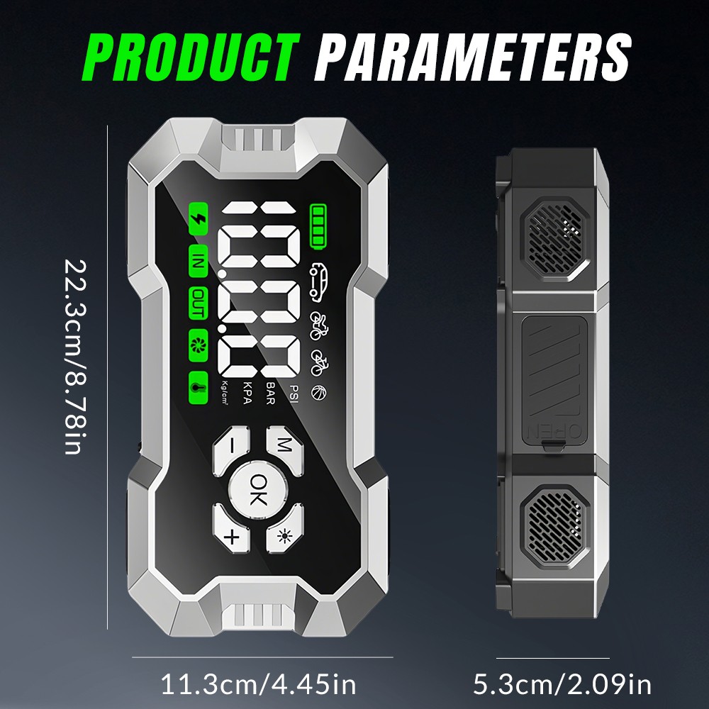 99800mAh Car Jump Starter with Air Compressor Battery Jumper Box Charger Booster