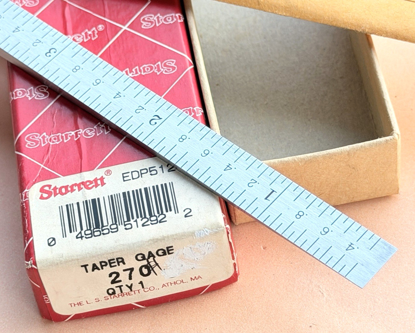 New STARRETT No. 270 Steel Taper Gauge; SAE & Metric. USA Made 🇺🇸!!
