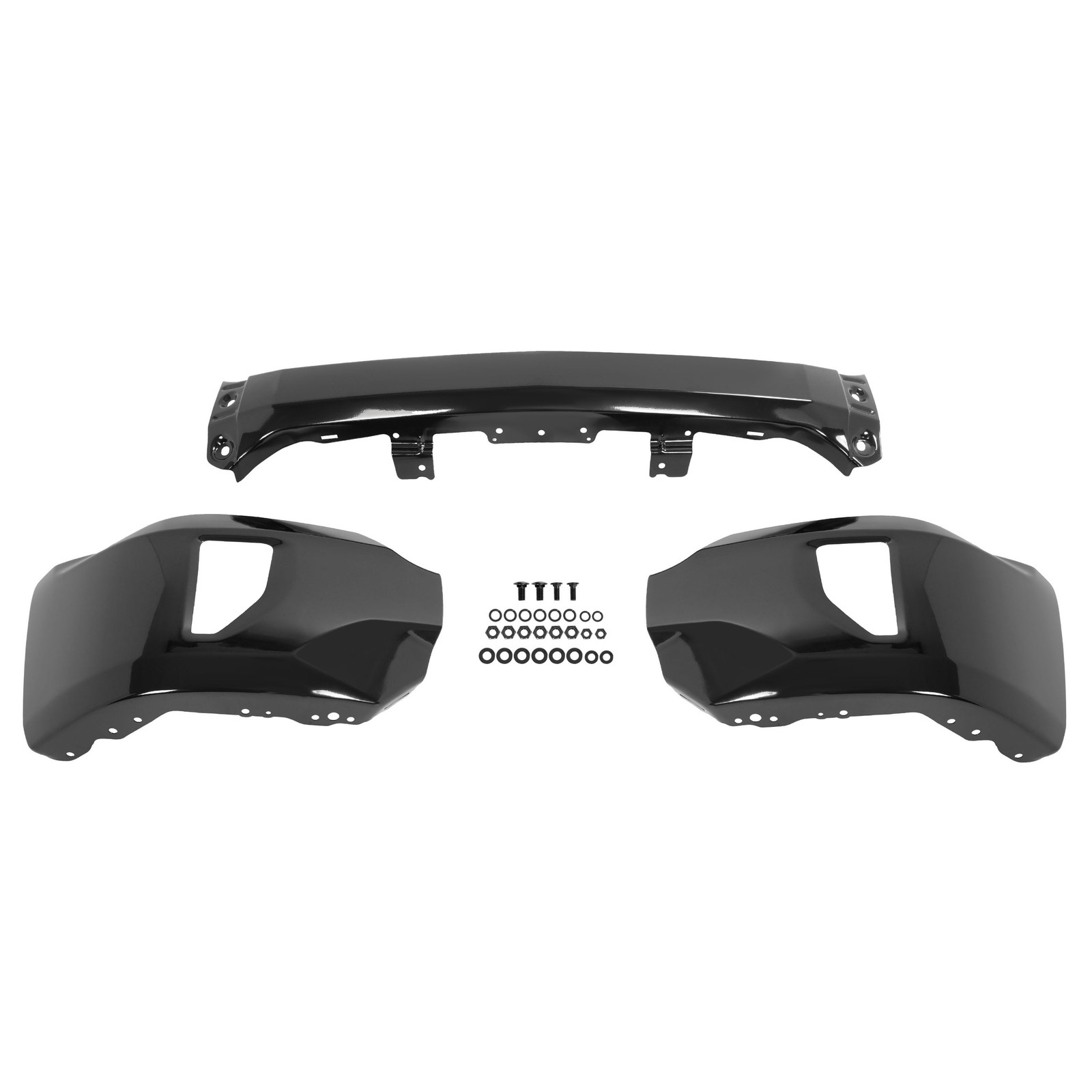 Front Bumper Cover Face Bar For Chevrolet Silverado 1500/1500 LD 2016-19 W/Holes