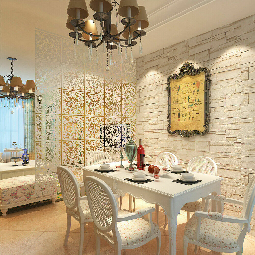 24x Hanging Room Divider Hollow Out Carving Pattern Panel Decorative Wall Screen