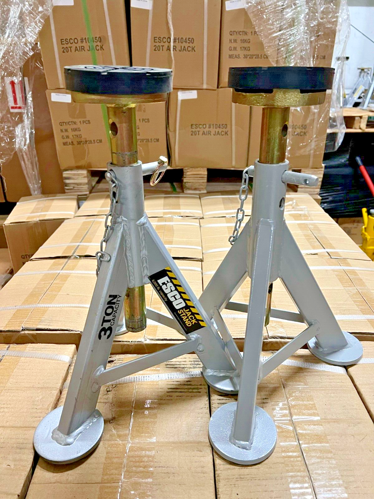 ESCO 10498 3 Ton Jack stand pair