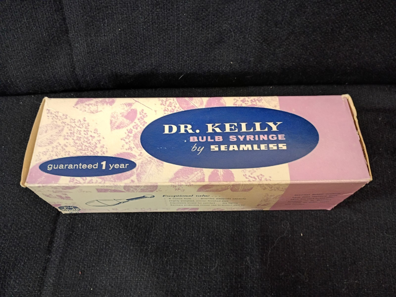 Vintage Dr. Kelly Bulb Syringe by Seamless, Douche