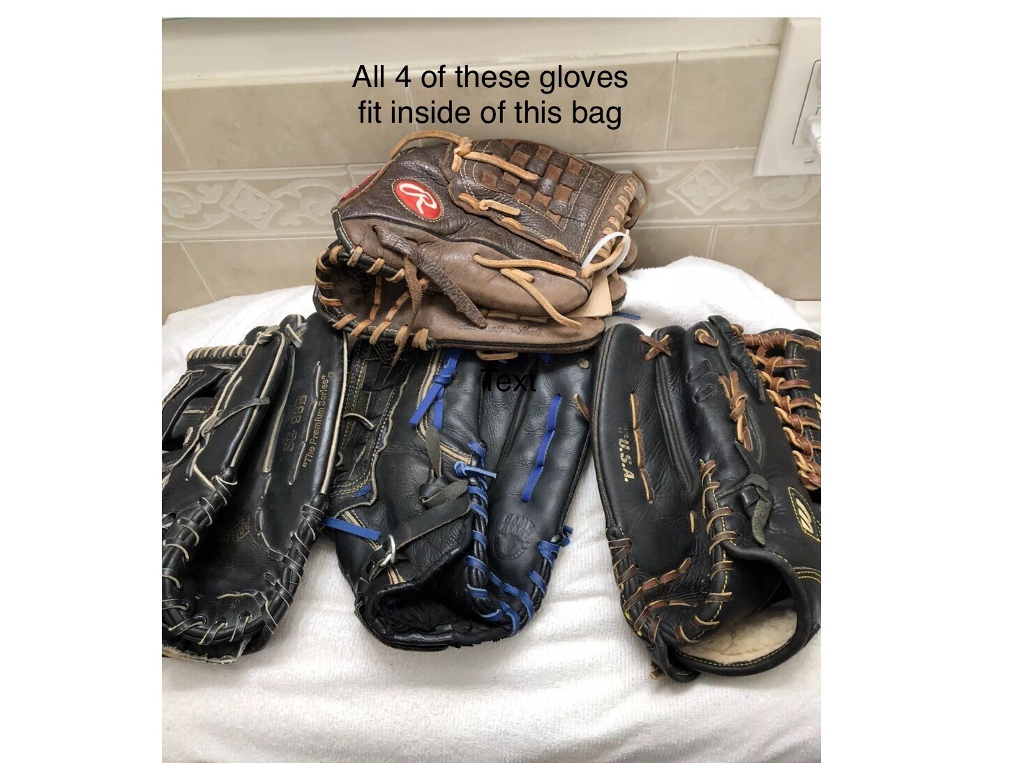 Rawlings 13 X 11 Inch Baseball Softball Drawstring Glove Bag