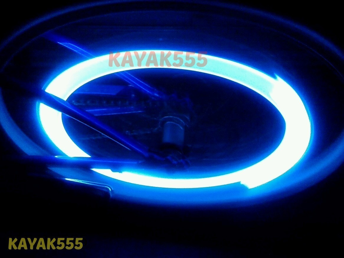 2 X NEON LED VALVE STEM BIKE/CAR RIMS WHEEL LIGHTS ATV SCOOTER MOTORCYCLE ETC...