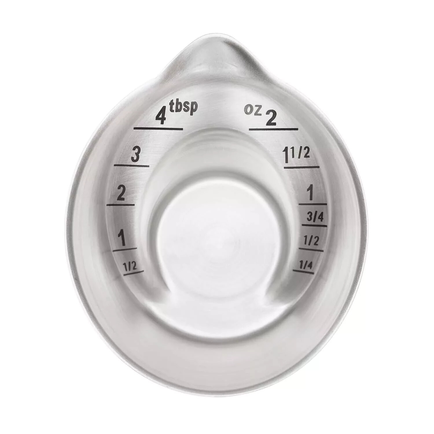 NEW Bar & Kitchen PROFESSIONAL MEASURING CUP Stainless Steel Jigger Shot- 2 oz