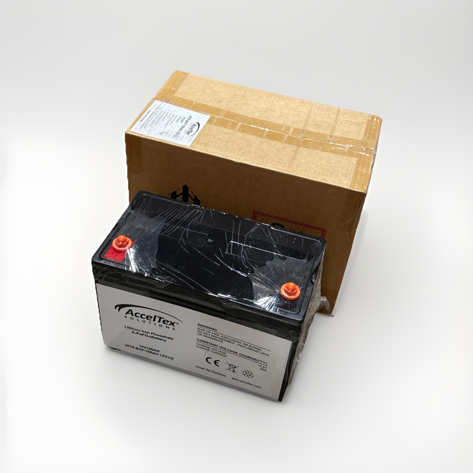 🔴 ATS-BAT-100AH-12V-LI 12V 100Ah LiFePO4 Lithium Iron Solar RV Battery‼️