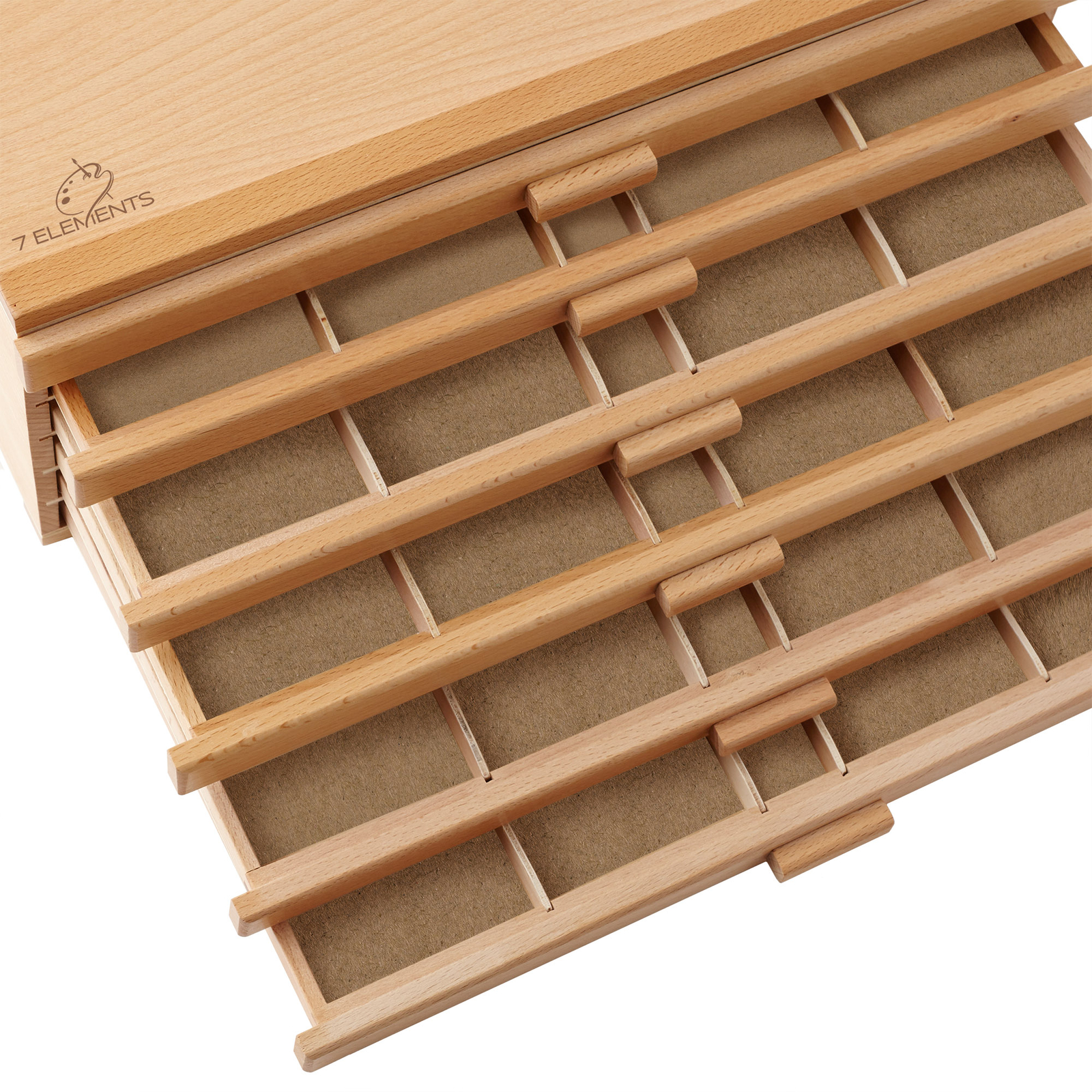 Artist Wooden Multi-Drawer Storage Box for Pastels, Pencils, Brushes and Tools