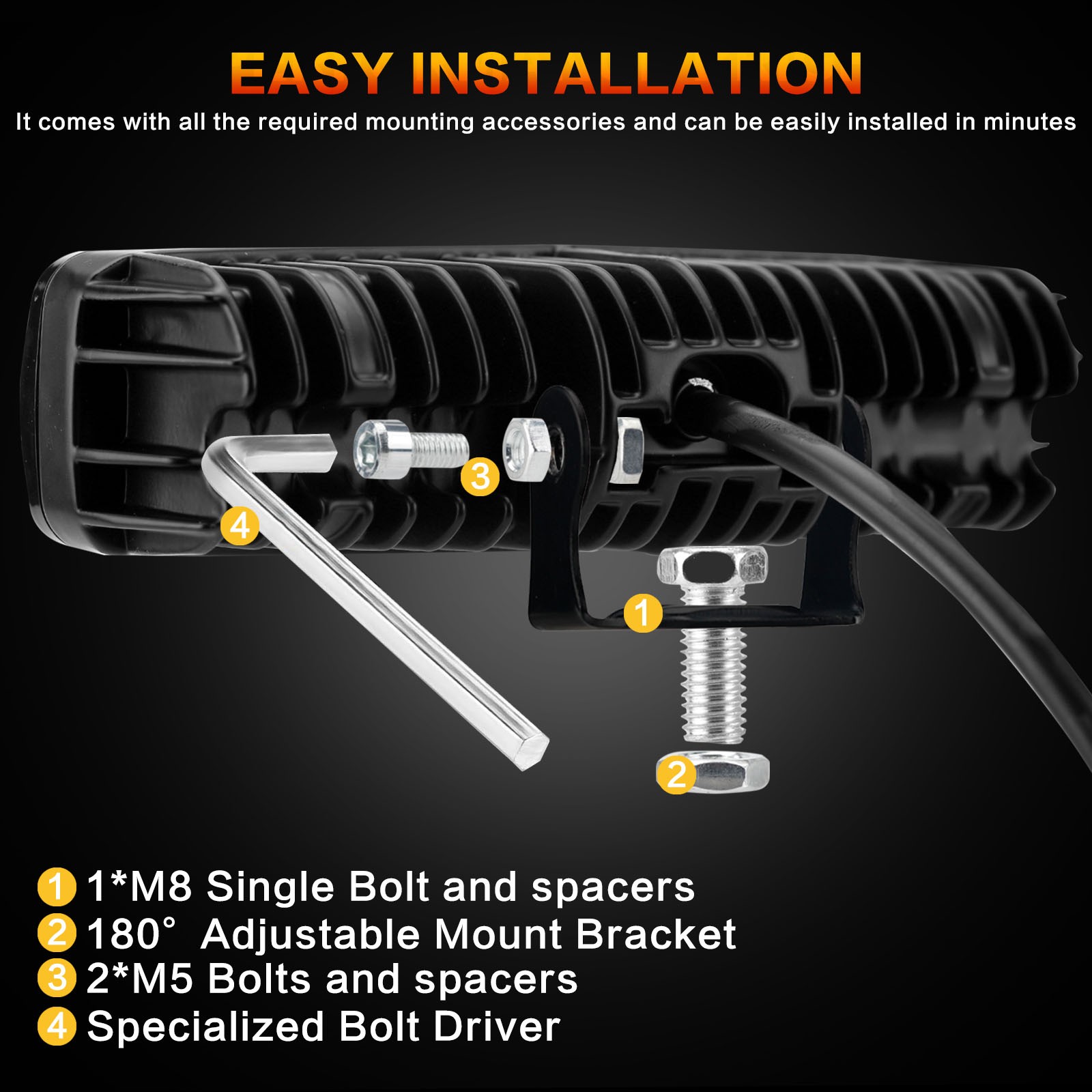 2X 6inch Led Work Light Driving Work Lights Bar Spot Pods For Truck Pickup Car