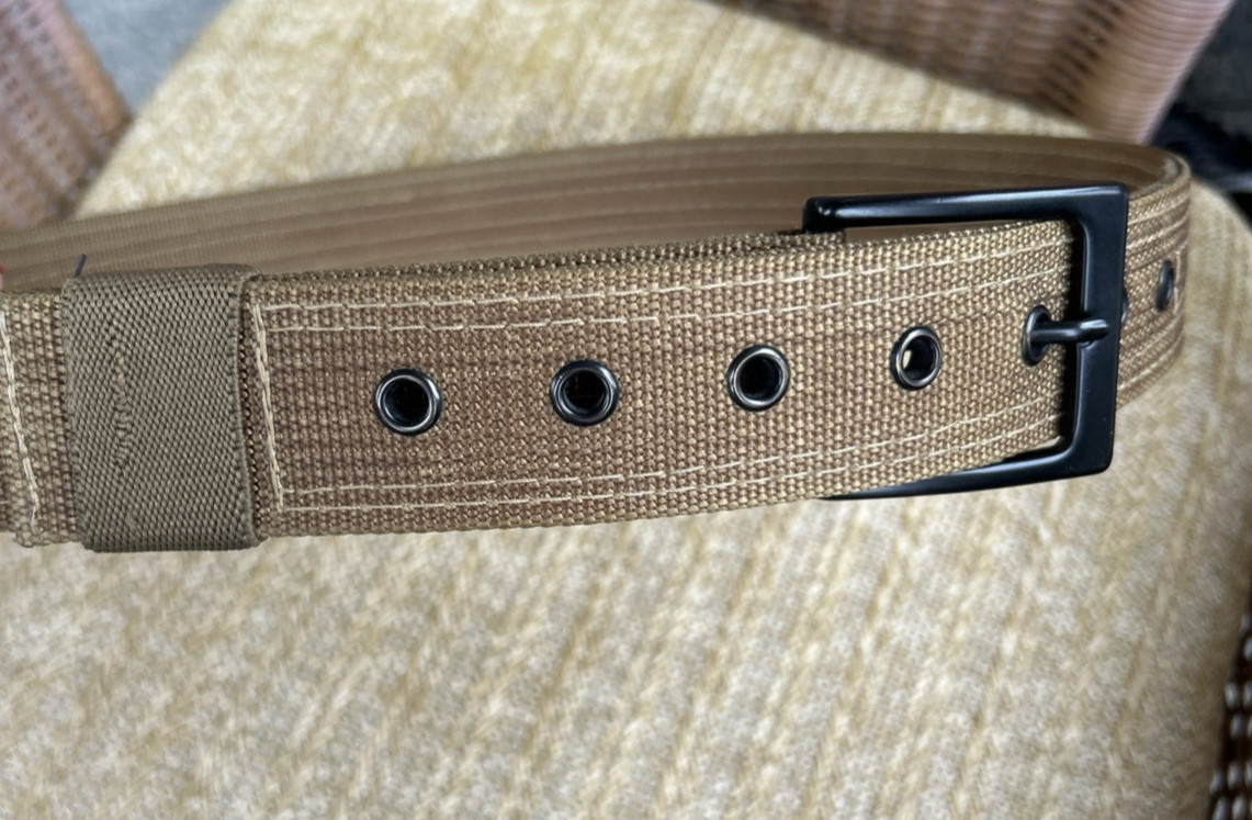 Ciguera Gear Company Dark Khaki Belt Size Medium Black Buckle Emissary EDC New