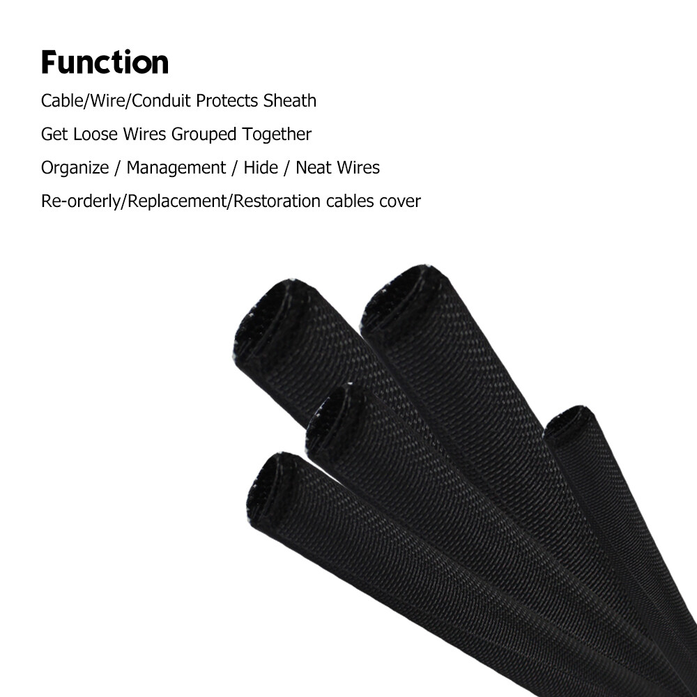 Automotive Wiring Loom Cable Sleeve Cabling Management Wire Harness Wrap Lot