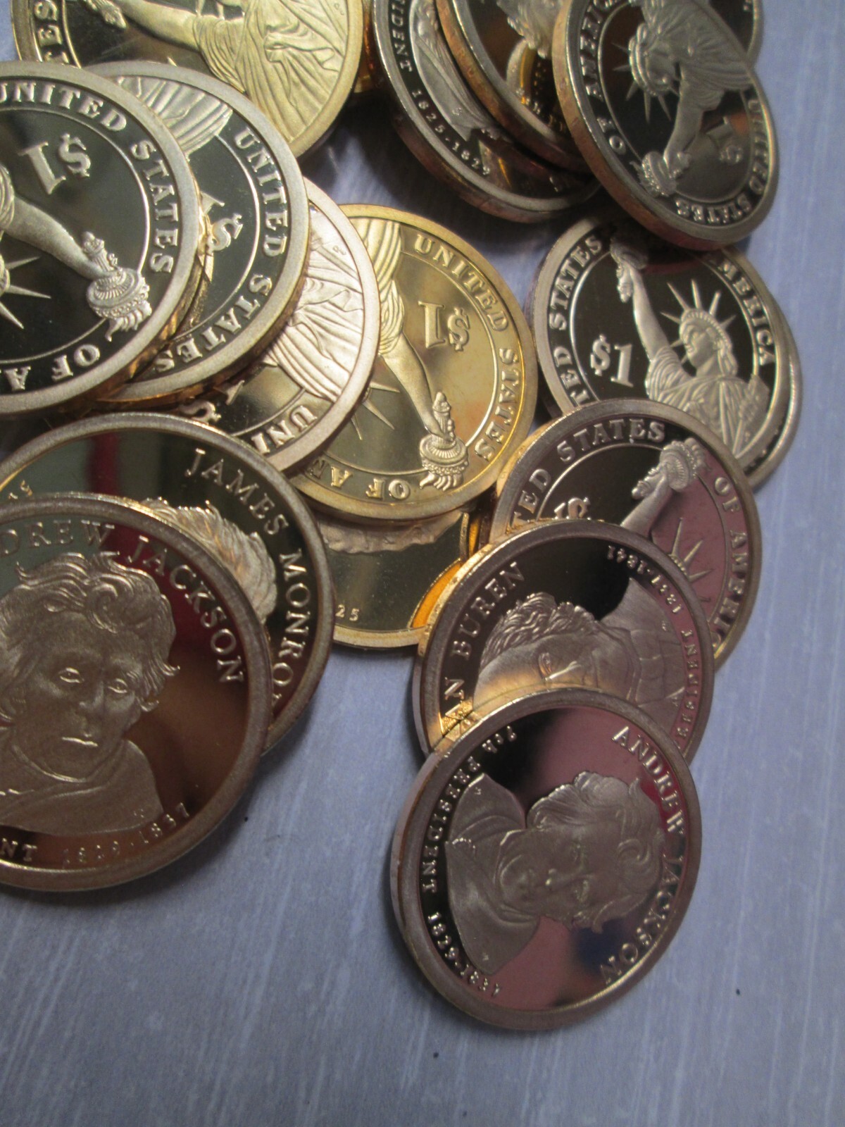 Mixed Lot of 20 US Presidential Proof Dollar Coins _ Roll