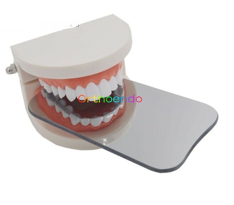 1Set/5Pc Dental Ortho Mouth Mirror Intraoral Photographic Reflector Glass Mirror