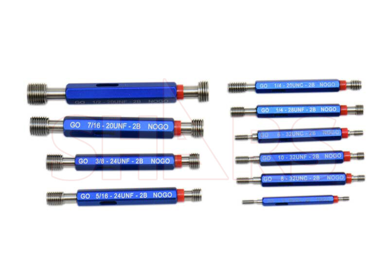 SHARS 10 PCS THREAD PLUG GAGE DOUBLE END GO & NO GO SET LOT ANSI NEW P