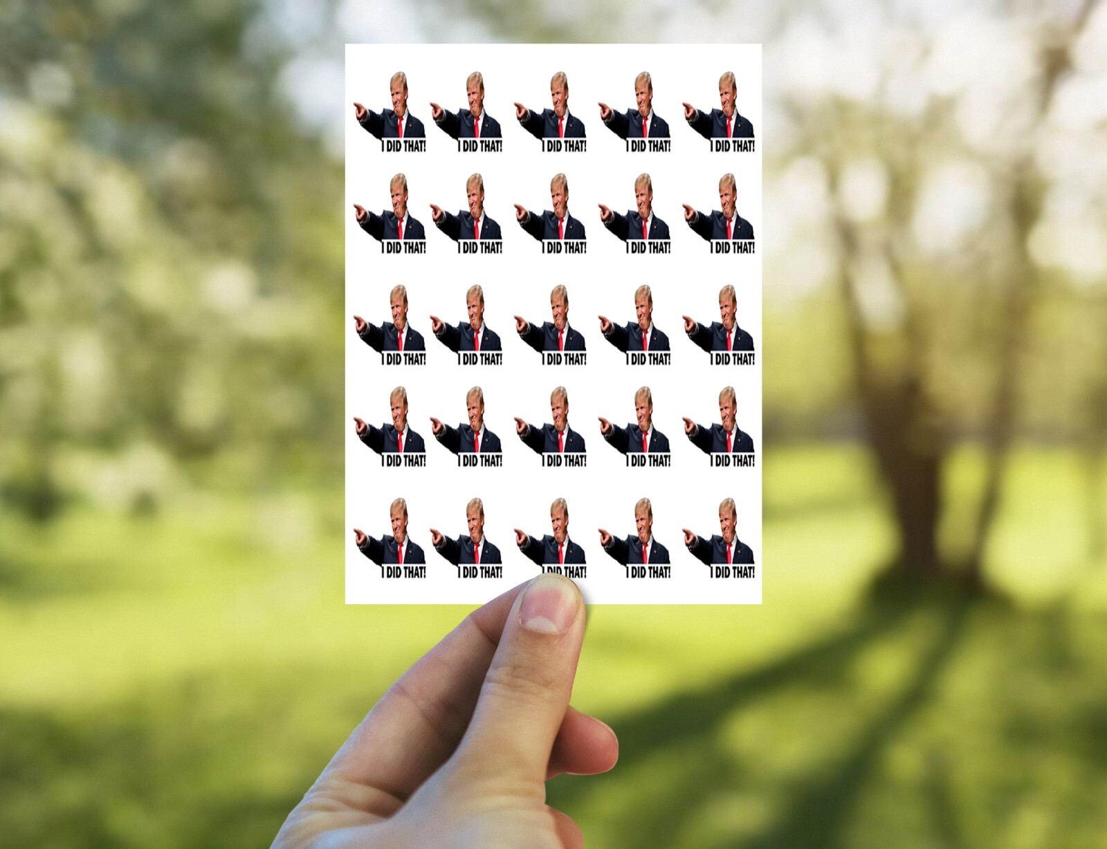 D0NALD TRUMP I DID THAT STICKER PACK FUNNY TRUMP GAS PUMP STICKER 5-1,000 pcs
