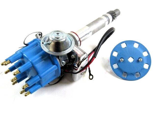 SBC Chevy 283-350 BBC 396-454 RTR Electronic Distributor Blue D33141BU
