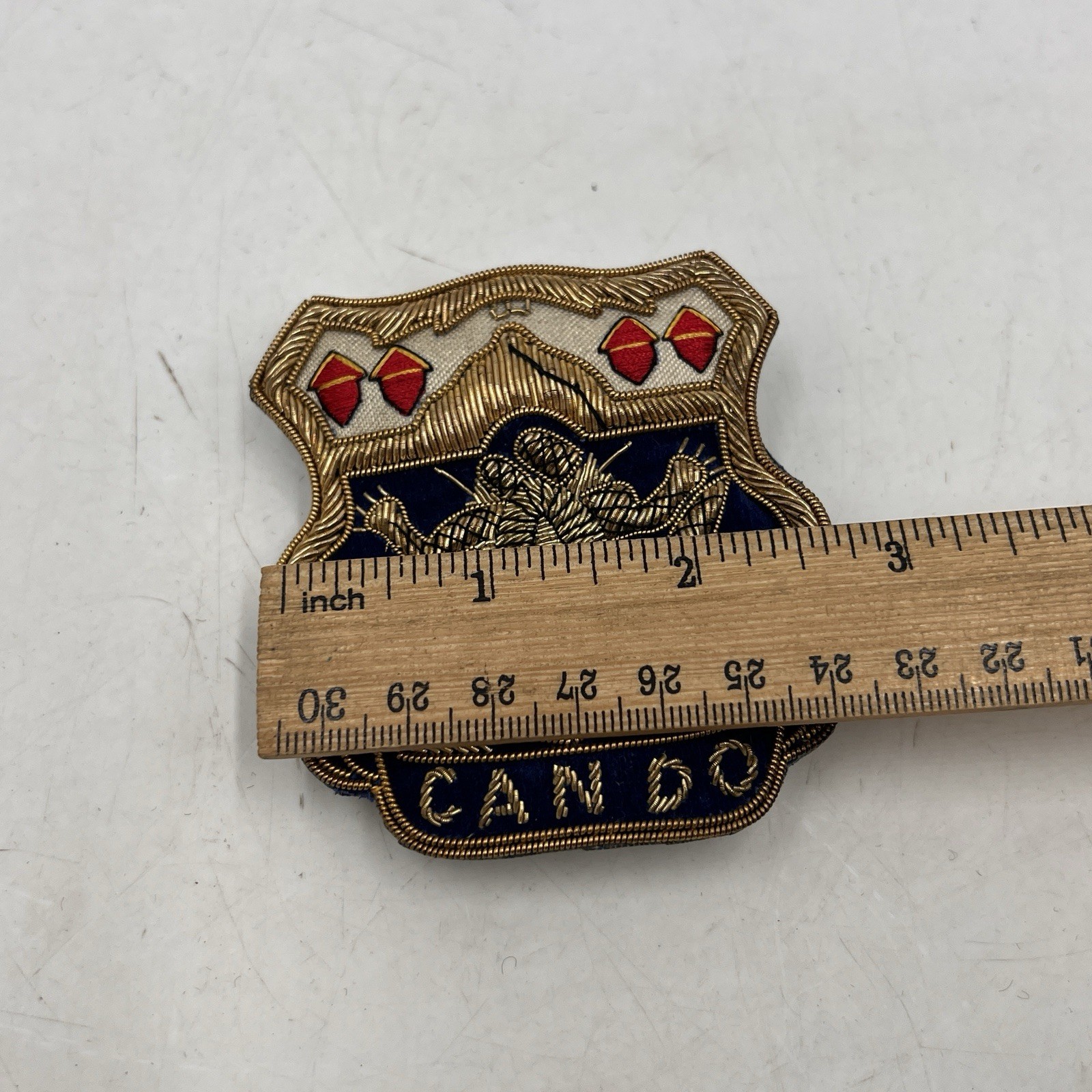 VINTAGE WWII US ARMY 15th INFANTRY REGIMENT CAN DO DRAGON CREST BADGE Patch Rare