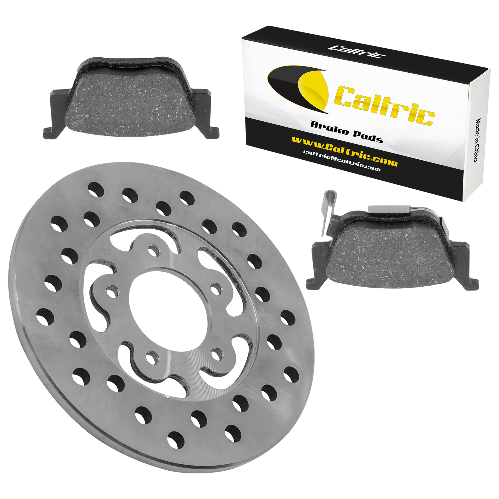 Rear Brake Disc Rotor w/ Brake Pads for Honda Rincon 650 TRX650FA 2003 2004 2005