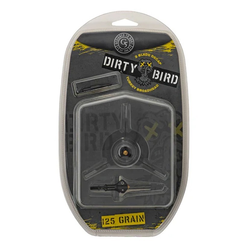 G5 Dirty Bird Broadhead 125 Grain 2 Pack Turkey Decap 840