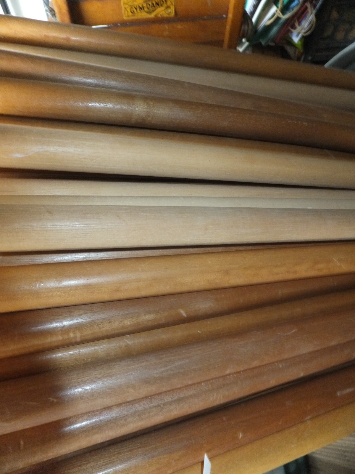 Martial Arts Bo Staff Stick Hard Wood Dowel Home Industrial Arts Use 62"L X 1"W