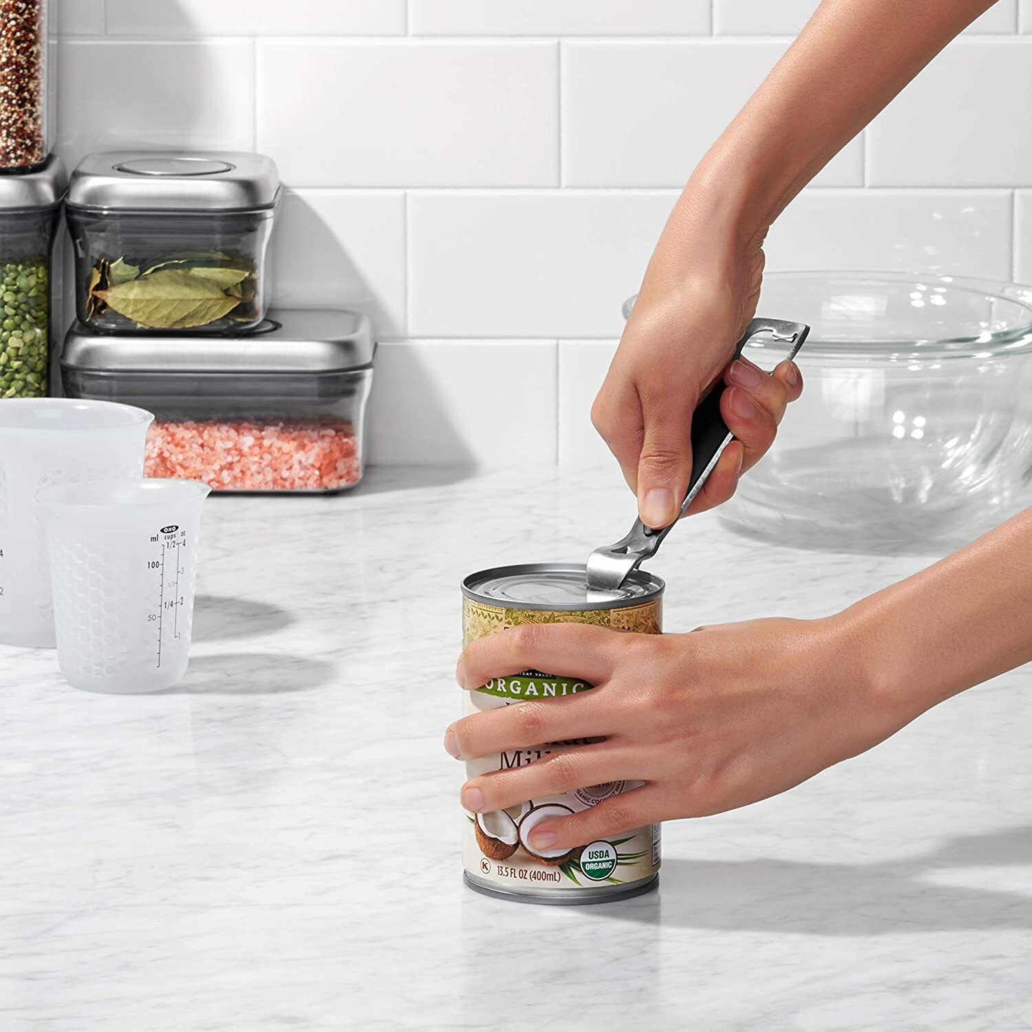 OXO Steel Bottle/Beer Opener Stainless Steel -Dishwasher Safe - Comfortable Grip