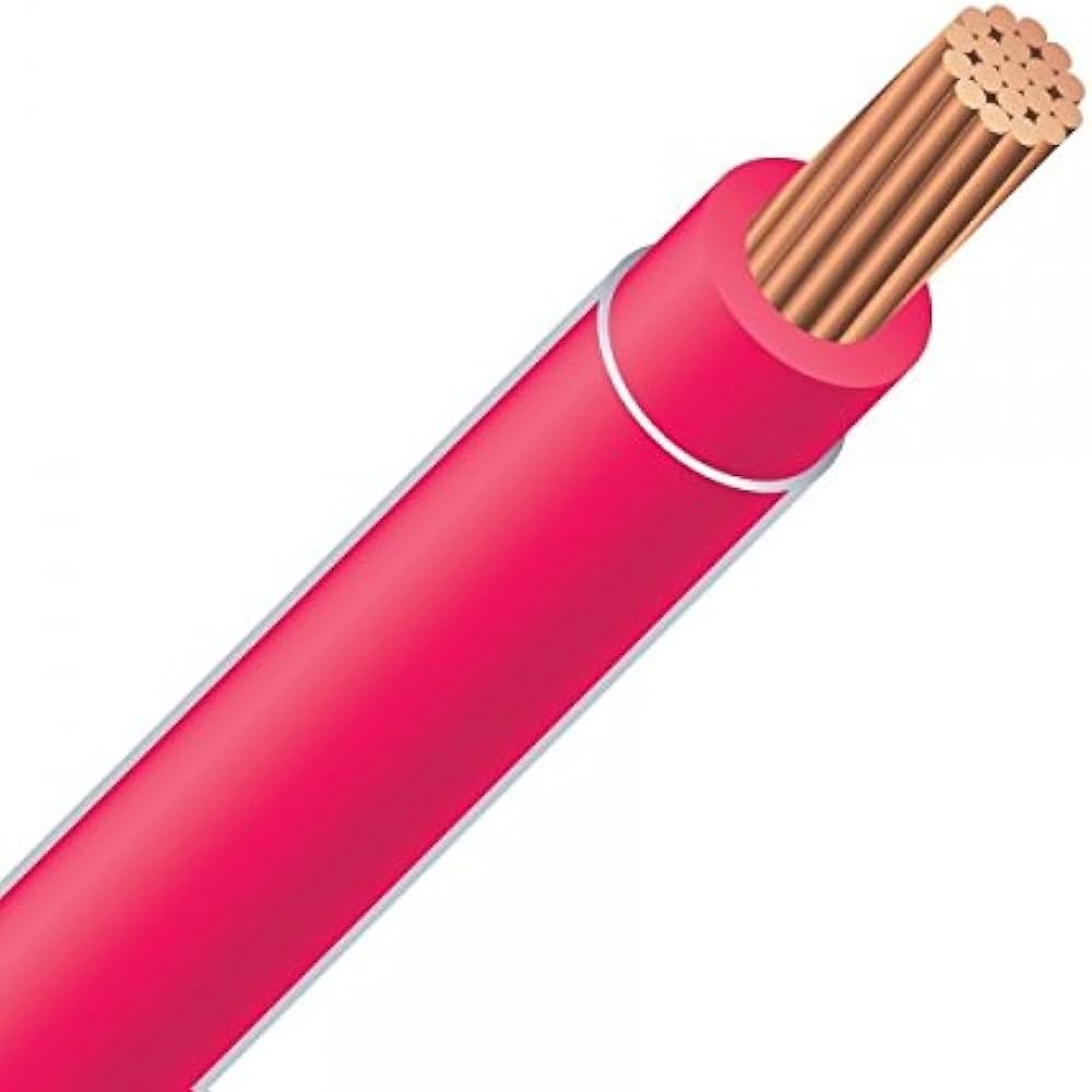 #12 AWG THHN Stranded Copper Electrical Wire Green Red White Blue