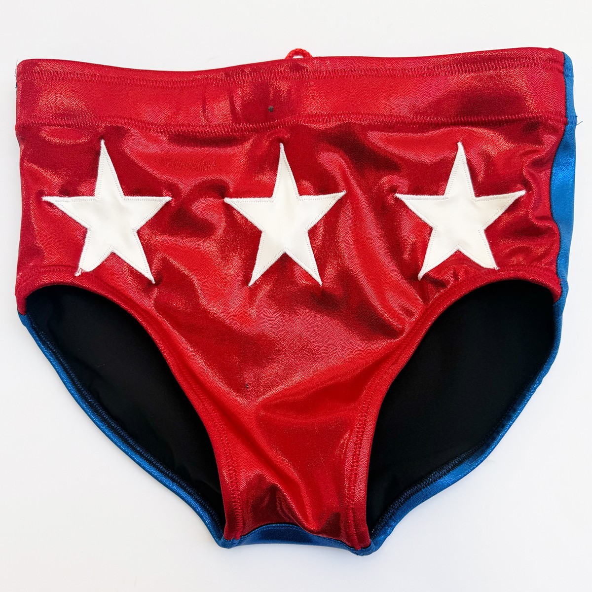 Pro Grade Wrestling Patriotic red white blue Wrestling trunks tights briefs gear