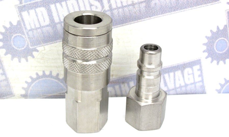 DIXON - 4FF4-S & D4F4-S - 1/2 in 303 Stainless DF QUICK DISCONNECT & NIPPLE NEW