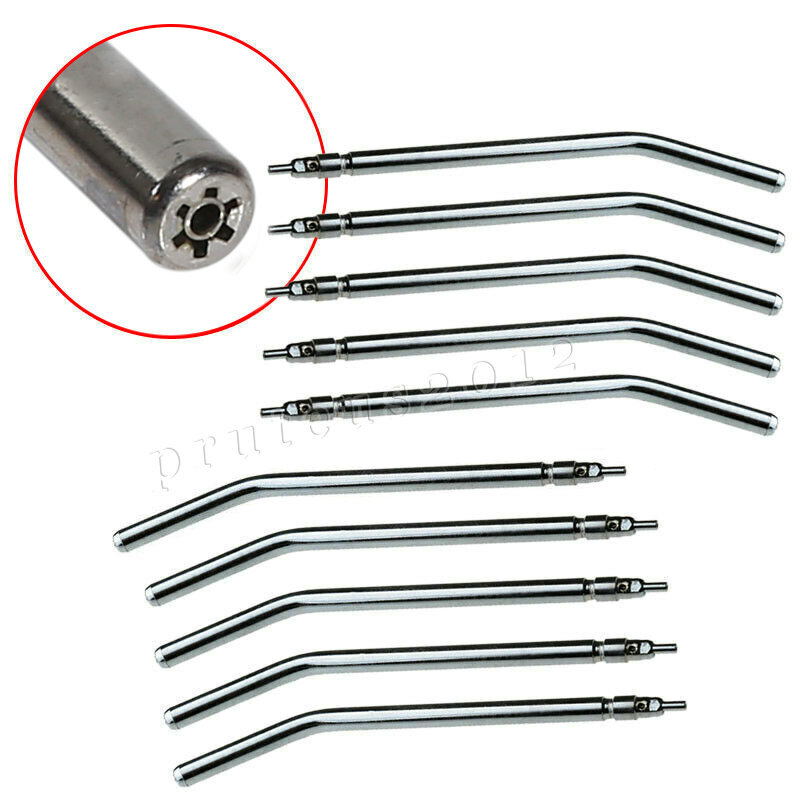 50 Pcs Dental Air Water Spray Triple Syringe Autoclavable Nozzles/Tips/Tubes USA