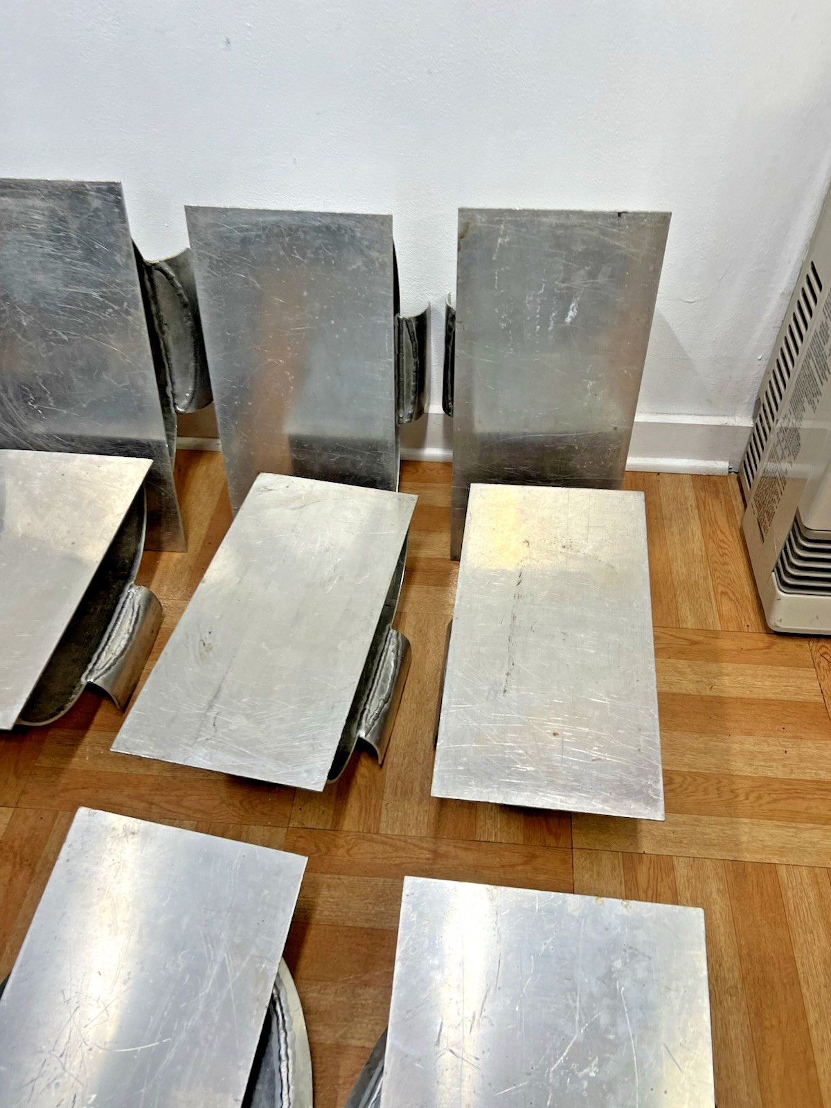 Vintage Aluminum Hat Mold Lot MILLINERY Cowboy factory industrial making metal