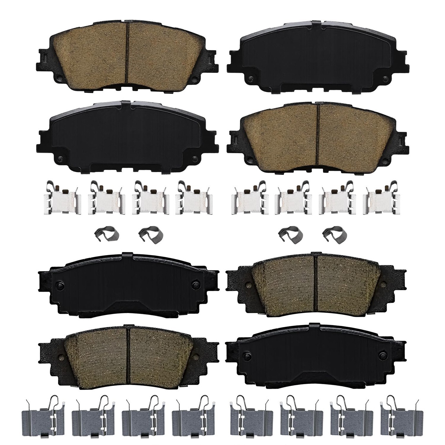 4pc Front & Rear Ceramic Brake Pads for Toyota Rav4 Venza C-HR Lexus ES250 UX200