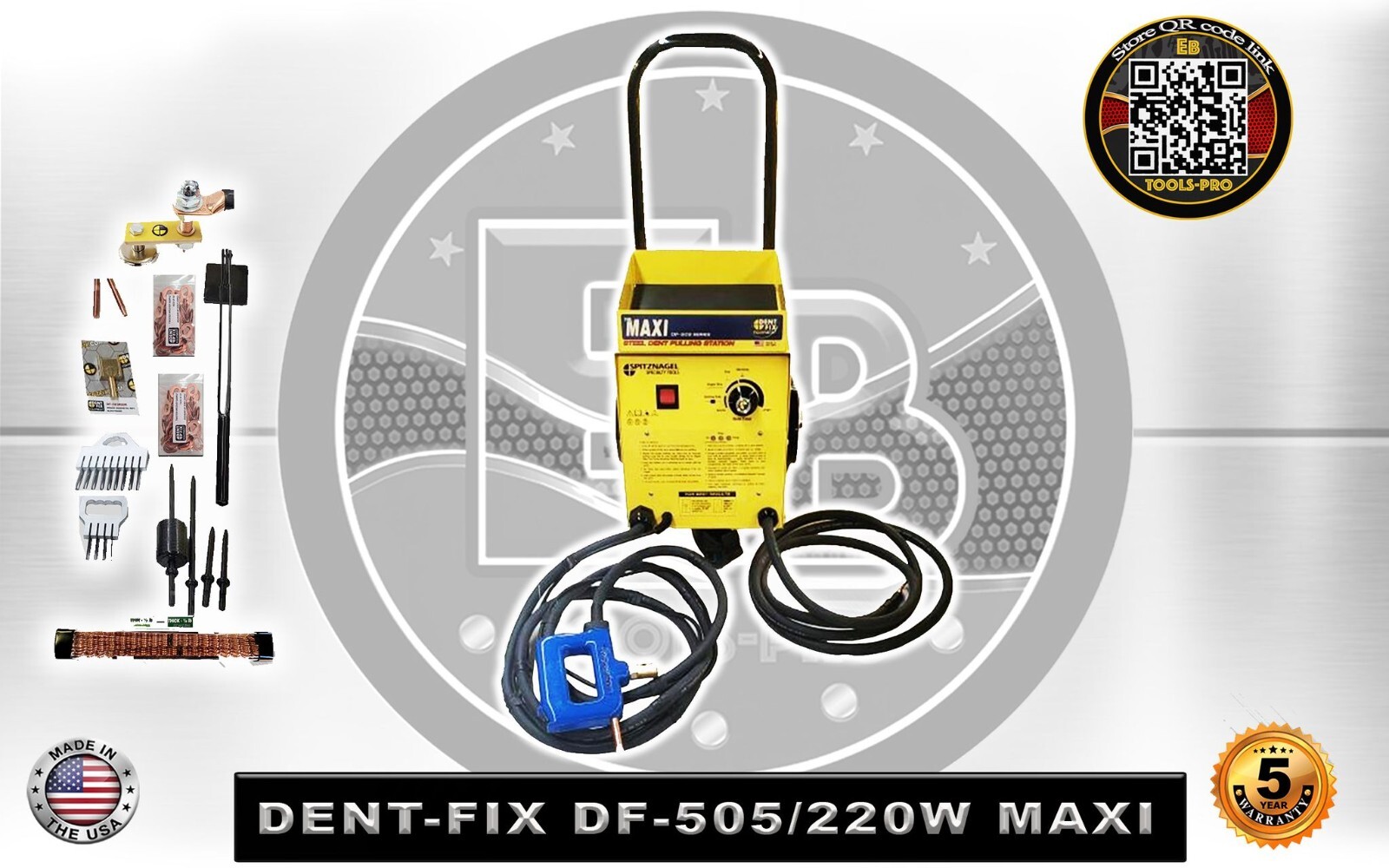 Dent Fix Equipment DF-505 Maxi 220 Volt Dent Pulling System Made In The USA