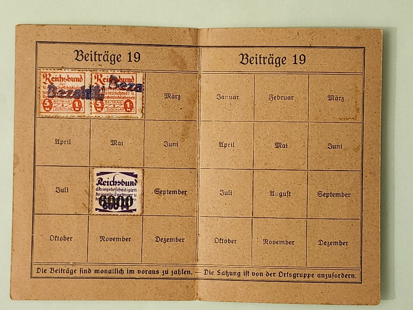 WW2 Germany. Reich Association of War Disabled.